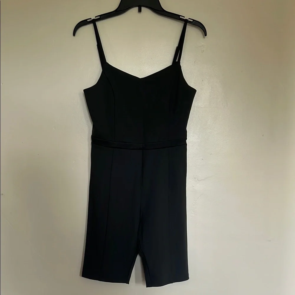UpWest Dark Charcoal Gray Sleeveless Pilates Perfect Athletic Romper NWT Size M